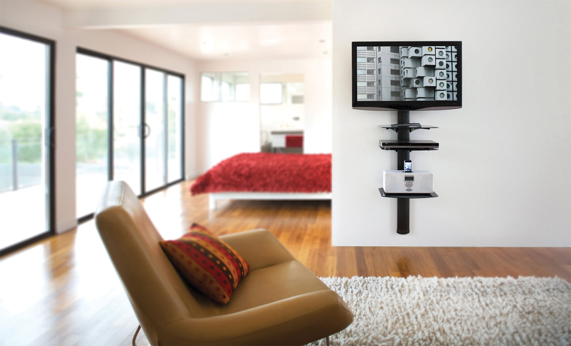 Plateau A/V 3 x Noir universel