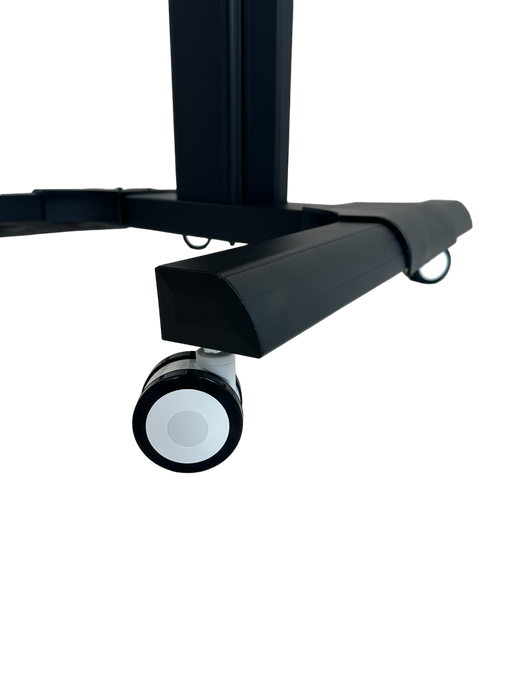 Support TV mobile Wolff jusqu'à 70 pouces | Universel | Hauteur réglable | Aluminium noir | VESA 800x600