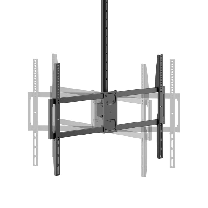 Support de plafond robuste réglable en hauteur 50-100 pouces et capacité de charge de 80 kg