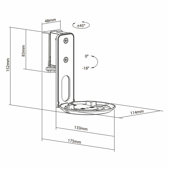 Support haut-parleur Sonos Era100 blanc