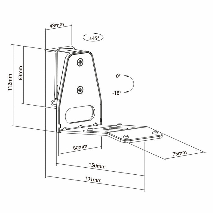 Support mural pour enceinte Sonos Era300 blanc