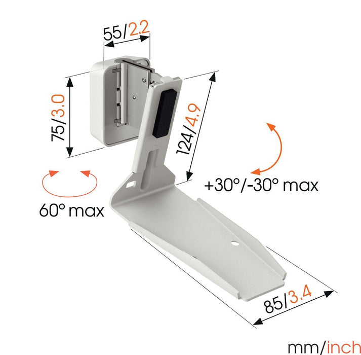 Sonos Era 300 Support mural blanc – Réglable | Vogel’s