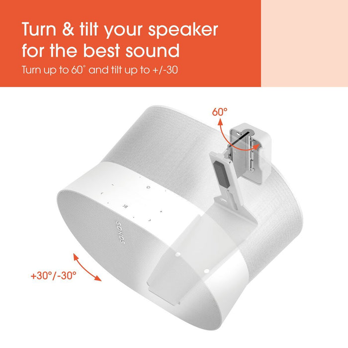 Sonos Era 300 Support mural blanc – Réglable | Vogel’s