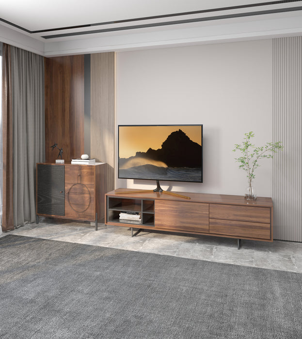 Pied TV design de Wolff Mount – Pour écrans de 49 à 70 pouces