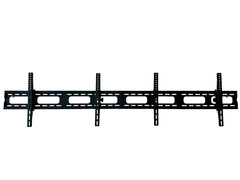 Support mural TV universel double Wolff Mount | Rail de comptoir | 2 écrans | Inclinable | 2 mètres