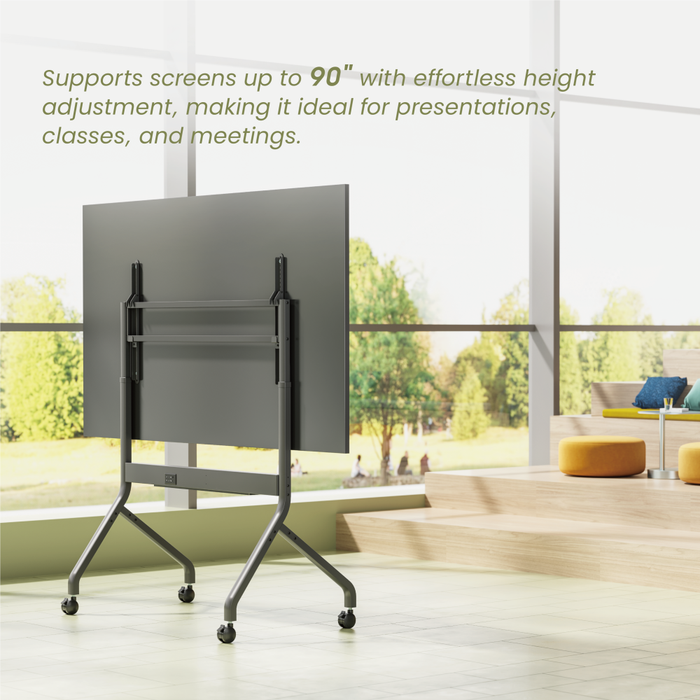 Wolff Mount TVB-136 | Meuble de présentation électrique réglable en hauteur Adapté pour 50–90 pouces | VESA 900x600 | Max. 90 kg