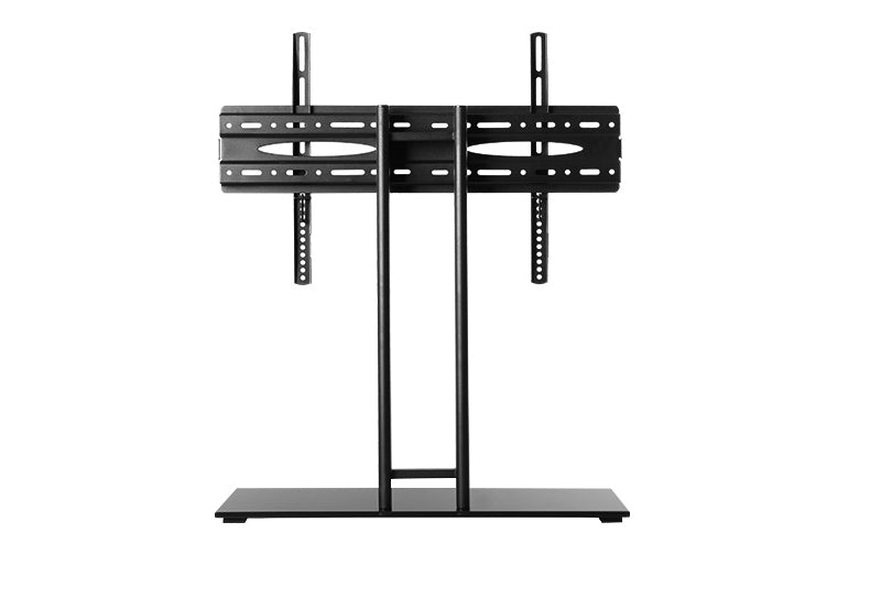 Support TV Wolff Mount verrouillable | Jusqu'à 65 pouces | Universel | VESA 600x400 | Plaque en verre noire lourde