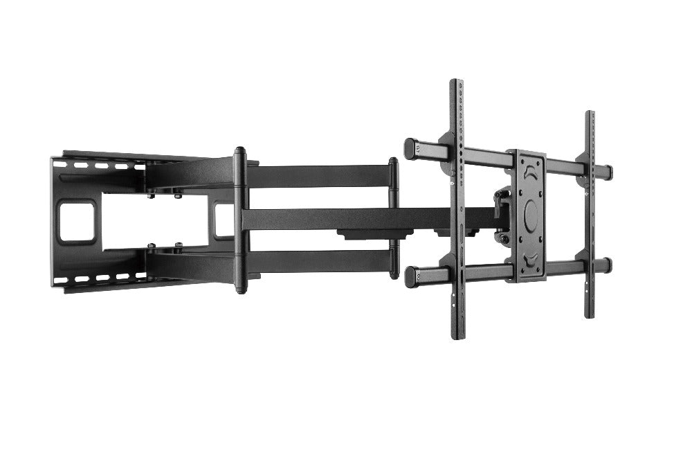 Support TV Wolff Mount robuste jusqu'à 90 pouces | 1 mètre du mur ! | Universel | VESA 800x400 | Stable avec 2 bras