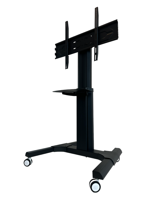 Support TV mobile Wolff jusqu'à 70 pouces | Universel | Hauteur réglable | Aluminium noir | VESA 800x600