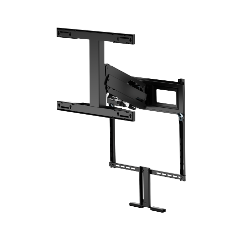 Support TV escamotable – Pivotant – Réglage hauteur 47 cm – Compatible jusqu'à 86 pouces