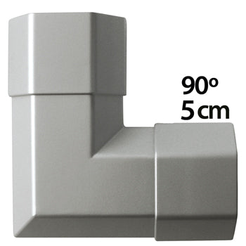 Angle de goulotte 90° argenté