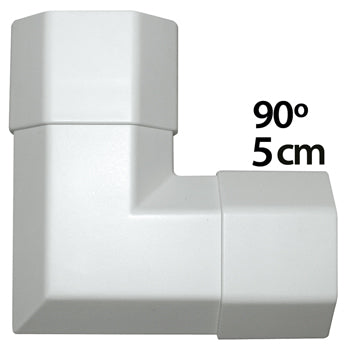 Angle de goulotte 90° blanc