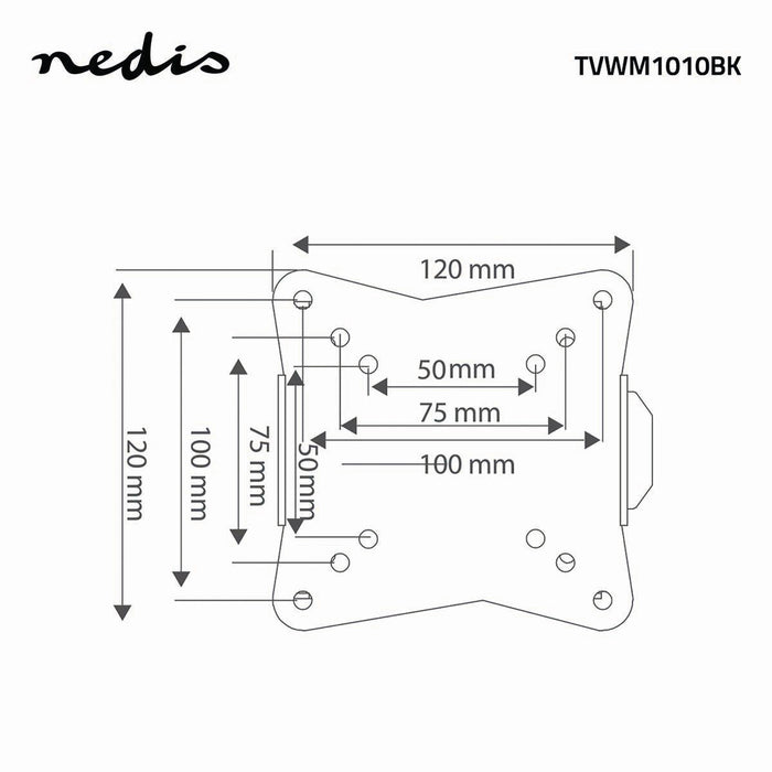 Support mural TV extensible | 13 - 27" | Max. 30 kg | Espacement mural 20 mm