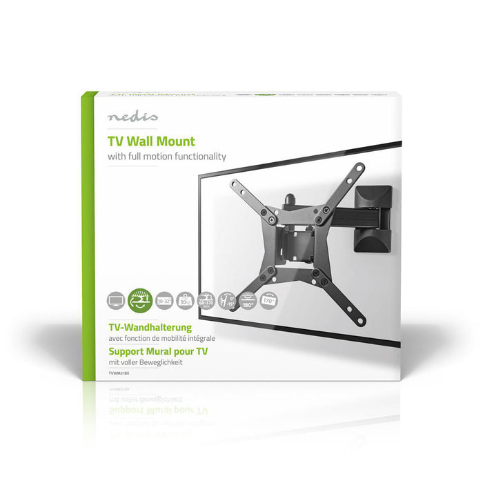 Support mural TV à mouvement complet | 10 - 32" | Max. 30 kg |