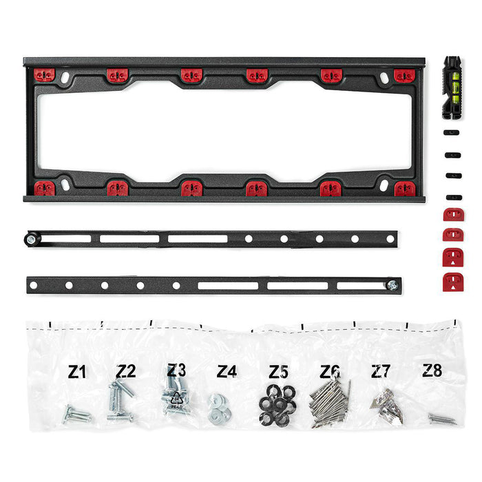Support TV large pour plaques de plâtre | Noir | 23 - 55" | Max. 35 kg | 28 mm distance au mur | Noir