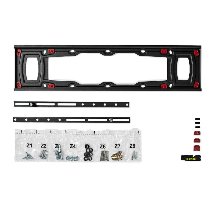 Support TV fixe pour plaques de plâtre | 37 - 70" | Max. 40 kg | 28 mm distance au mur | Noir
