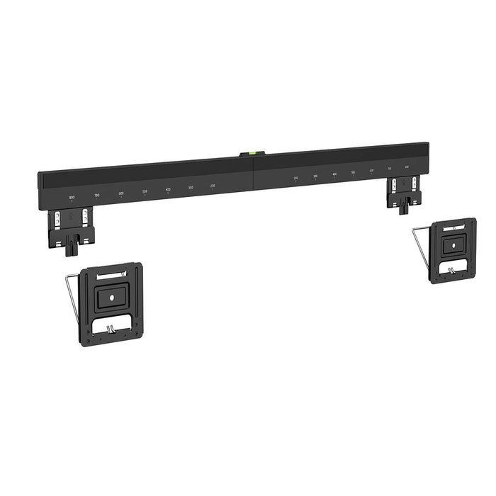 Support mural TV Nedis large 43-100 pouces - Micro-écart ultra fin - Max. 75 kg - Noir - Compatible VESA