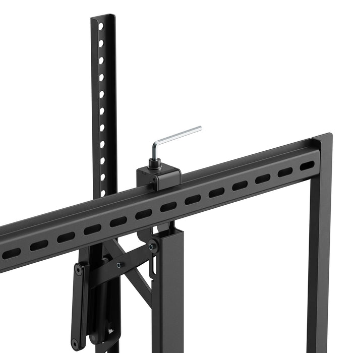 Support TV coulissant, pivotant et inclinable pour montage sur cheminée 55-105 pouces et 80 kilos