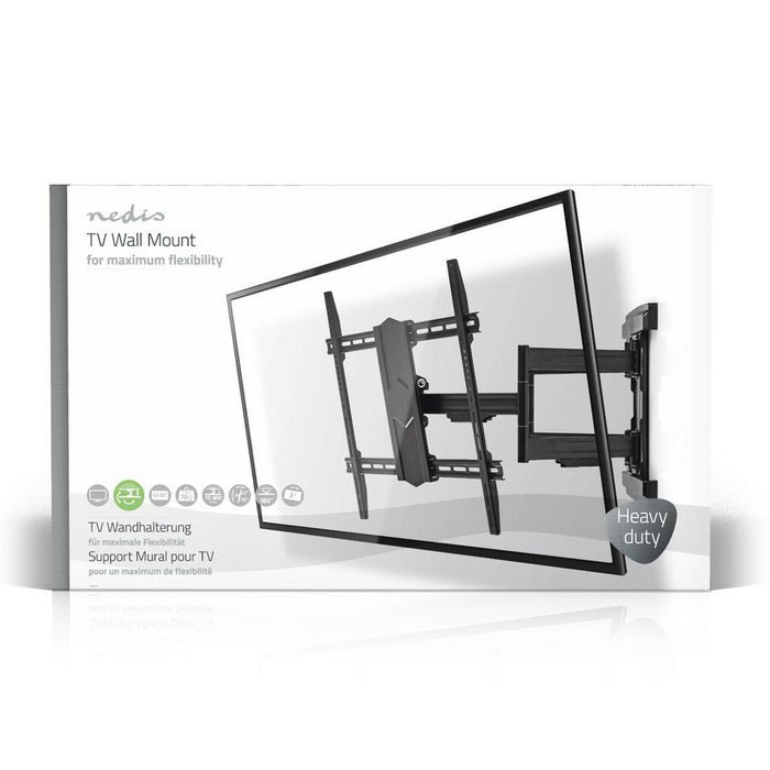 Support mural TV à mouvement complet avec 2 bras | Jusqu'à 70 KG