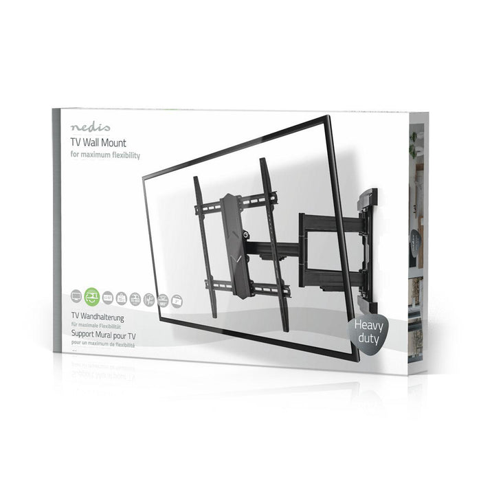 Support mural TV à mouvement complet avec 2 bras | Jusqu'à 70 KG