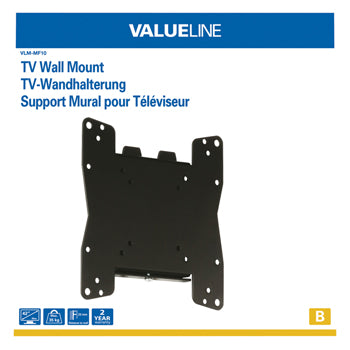Support mural TV plat pour écrans de 26" à 42"