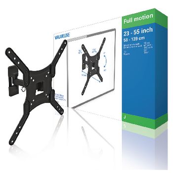 Support mural TV pivotant et inclinable 23 - 55" 30 kg