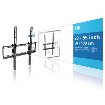Support mural TV inclinable 23 - 55" 35 kg