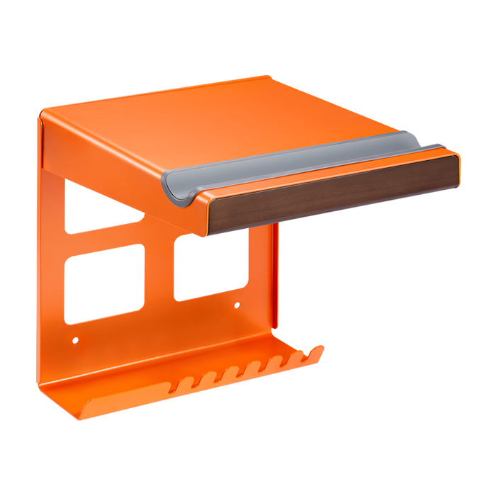 Wolff Mount Support Mural en Métal pour Vélo de Course Dutch Orange avec Étagère de Rangement