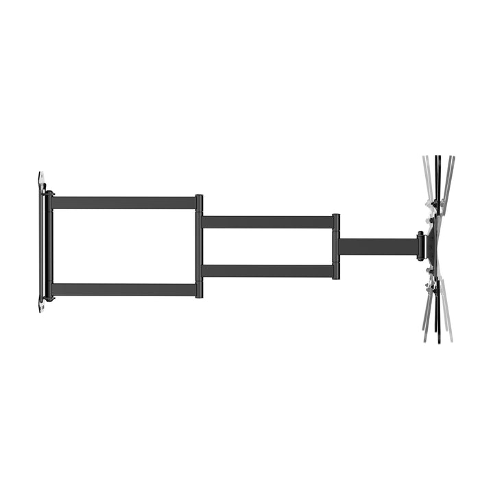 Support mural TV Full-Motion extra long jusqu'à 65 pouces pour Samsung | Jusqu'à 95 cm du mur ! | VESA max 400x400