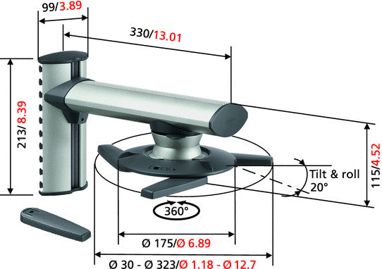 Solution murale pour projecteur/beamer Vogels EPW 6565