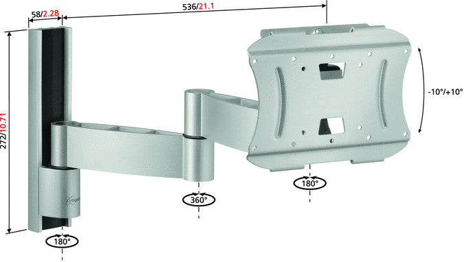 Vogels VFW 432 support mural pour LCD/Plasma