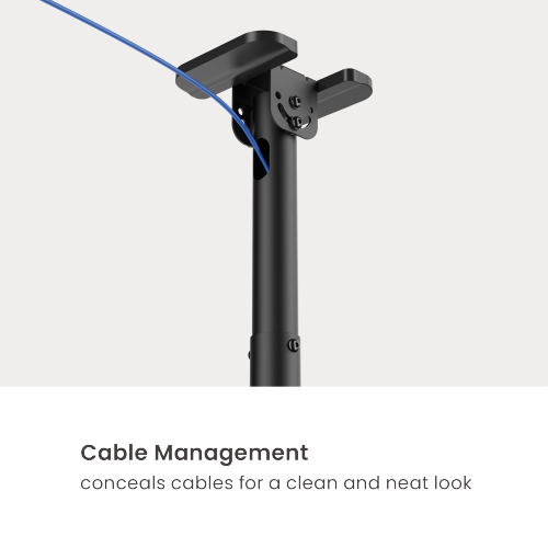Wolff Mount Support TV universel pour plafond – 32 à 55 pouces – Orientable et inclinable – Convient également aux plafonds inclinés