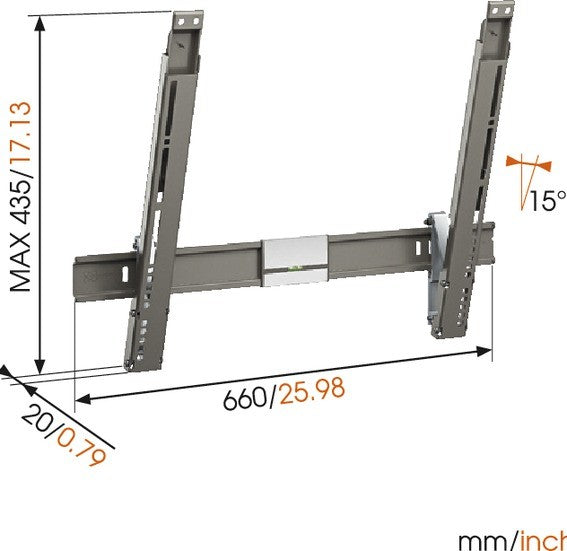 Support mural Vogels THIN 315