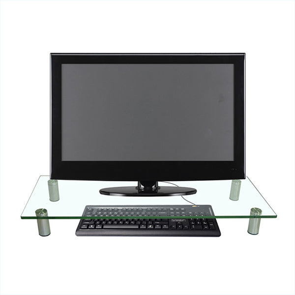 OP=OP Wolff Support de moniteur en verre trempé 9,5 cm de hauteur